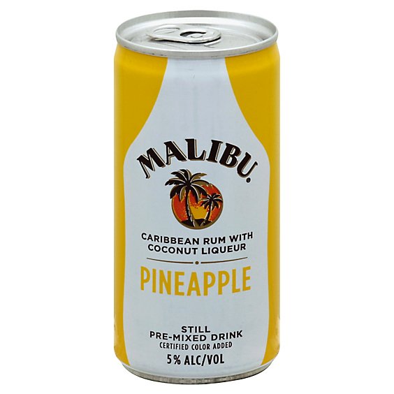 Malibu Rum Pineapple Cocktail Can - 4-200 ML