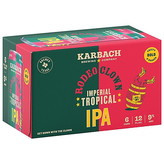 Karbach Rodeo Clown Imperial Tropical Ipa In Cans - 6-12 FZ