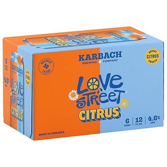 Karbach Love Street Light Citrus In Can - 6-12 FZ