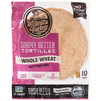 La Tortilla Factory Simply Better Tortillas Whole Wheat Soft Taco - 10 CT - Image 3