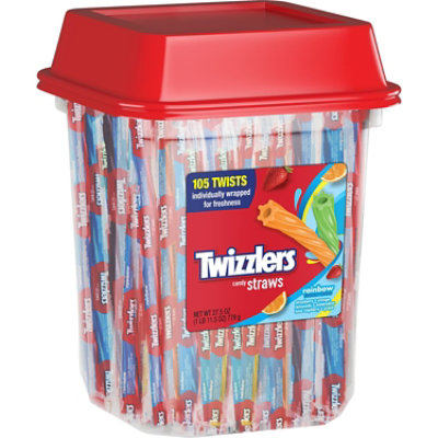 Twizzler Astd Rainbow Straws - 27.5 OZ