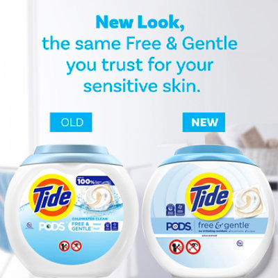 Tide Lq Pods Free & Gentle Tub - 112 CT - Image 6