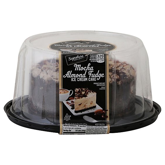 Signature Select Ice Cream Cake Mocha Almond Fudge 6in - 22 OZ