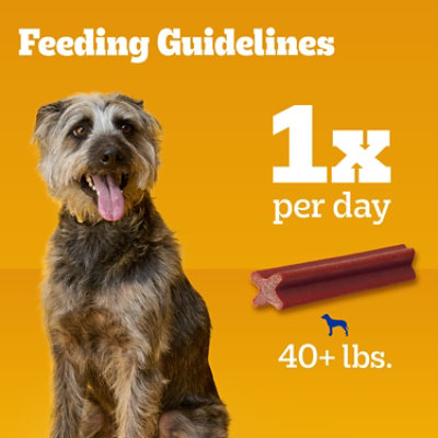 Pedigree Dentastix Bacon Flavor Adult Large Dog Dental Chew Dog Treats 32 Count - 1.72 Lbs - Image 2