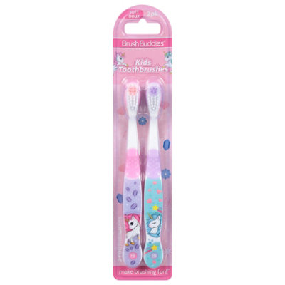 Brush Buddies Unicorns 2pk Toothbrush - 2 CT