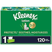 Kleenex Soothing Lotion with Coconut Oil Aloe & Vitamin E Facial Tissues Flat Box - 120 Count - Image 2
