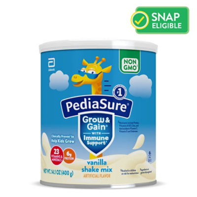 Pediasure Grow & Gain Vanilla Shake Mix - 14.1 OZ - Image 1