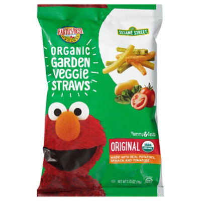Earth's Best Organic Garden Veggie Straw - 2.75 OZ