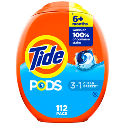 Tide Lq Pods Fresh Coral Blast Tub - 112 CT