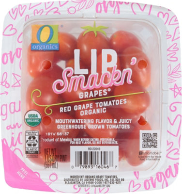 O Organics Lip Smackn Red Grape Tomatoes - 1 Pint - Image 1