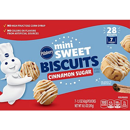 Pillsbury Cinnamon Sugar Mini Sweet Biscuits 7 Count - 10.5 OZ - Image 2