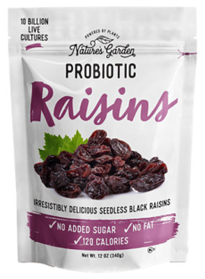 Natures Garden Probiotic Raisins - 12 Oz - Image 1