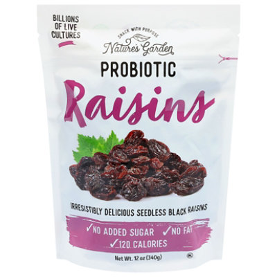 Natures Garden Probiotic Raisins - 12 Oz - Image 1