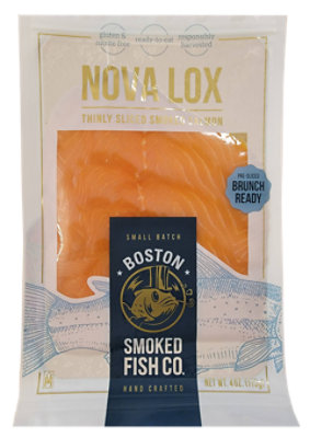 Boston Smoked Fish Co Salmon Atl Nova Lox - 4 OZ - Image 1