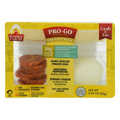 Kramer Farms Progo Gold Egg Pepperoni String Cheese - 3.39 OZ - Image 3