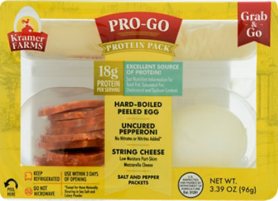 Kramer Farms Progo Gold Egg Pepperoni String Cheese - 3.39 OZ - Image 2