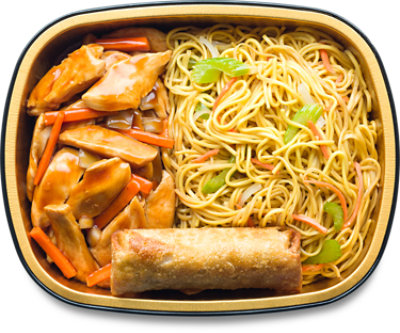 Ready Meals Teriyaki Chicken W/chow Mein & Egg Roll - EA - Image 1