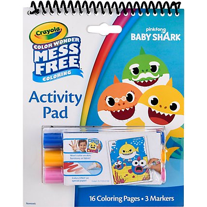 Crayola Baby Shark Activity Pad - Each - Image 2