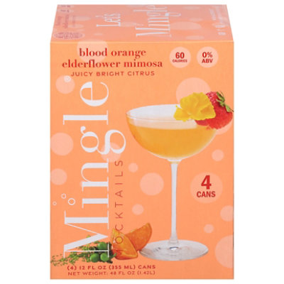 Mingle Mocktails Mimosa Orange Elderflower 4pk - 48 FZ - Image 3