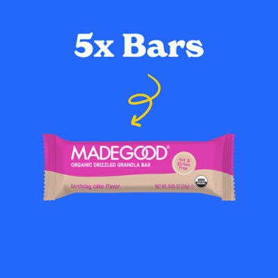 MadeGood Drizzle Birthday Granola Bar - 4.2 Oz - Image 2