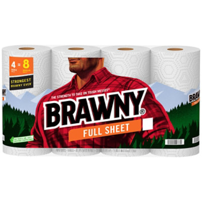 Brawny Paper Towel Full Sheet 4 Db Rolls - 4 RL - Image 3