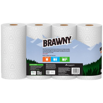 Brawny Paper Towel Full Sheet 4 Db Rolls - 4 RL - Image 4