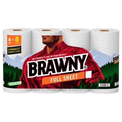 Brawny Paper Towel Full Sheet 4 Db Rolls - 4 RL - Image 2