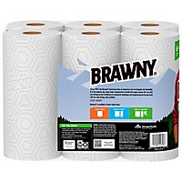 Brawny Tear-A-Square Paper Towel - 6 Rolls - Image 4
