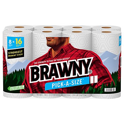 Brawny Pick-A-Size Paper Towel - 8 Rolls - Image 2