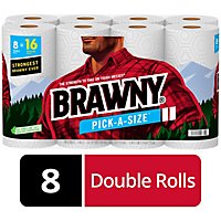 Brawny Pick-A-Size Paper Towel - 8 Rolls - Image 1