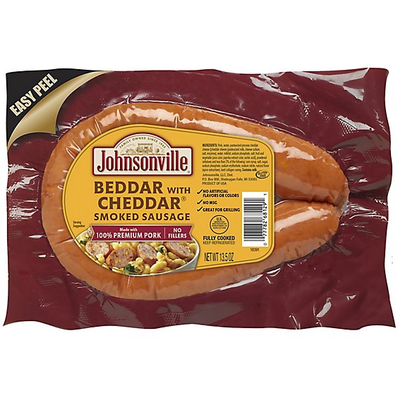 Johnsonville Beddar With Cheddar Rope Sausage - 13.5 OZ