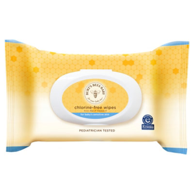 Burts Bees Chlorine Free Wipes - 72 EA - Image 1