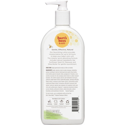 Burt's Bees Baby Original Scent Nourishing Lotion With Sunflower Seed Oil - 12 Oz - Image 2