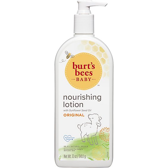 Burt's Bees Baby Original Scent Nourishing Lotion With Sunflower Seed Oil - 12 Oz