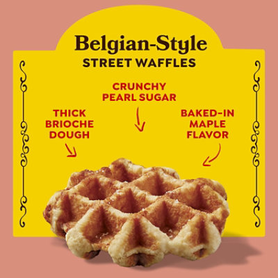 Eggo Belgian-Style Frozen Street Waffles Buttery Maple Flavor Frozen Breakfast - 4 - 7.76 Oz - Image 4