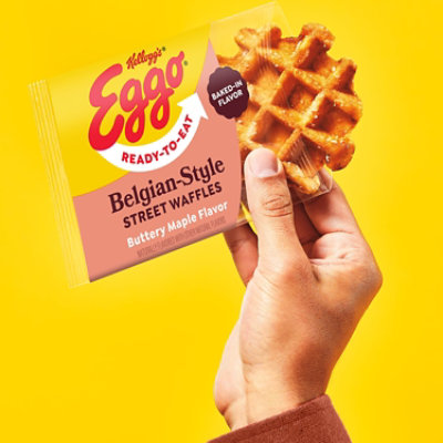 Eggo Belgian-Style Frozen Street Waffles Buttery Maple Flavor Frozen Breakfast - 4 - 7.76 Oz - Image 3