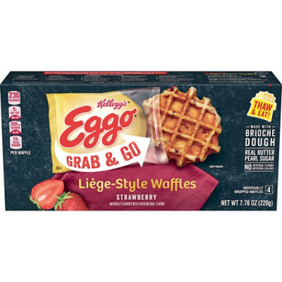 Eggo Liege Strawberry Waffles - 7.76 Oz - Image 1