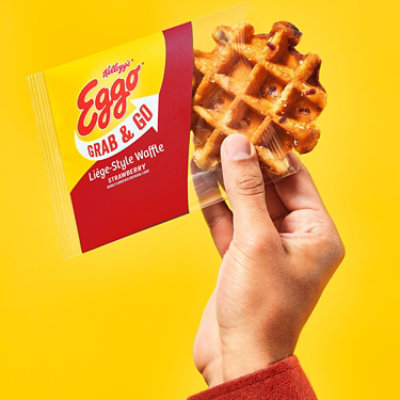 Eggo Frozen Grab & Go Waffles Strawberry Frozen Breakfast 4 Count - 7.76 Oz - Image 2