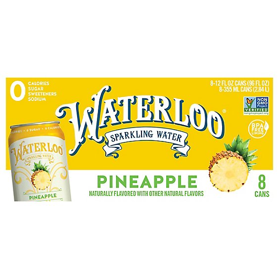 Waterloo Pineapple Sparkling Water - 8-12 Fl. Oz.