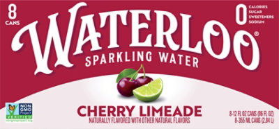Waterloo Cherry Limeade Sparkling Water - 8-12 FZ - Image 5