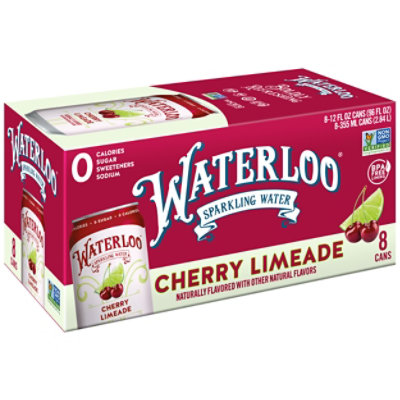 Waterloo Cherry Limeade Sparkling Water - 8-12 FZ - Image 1