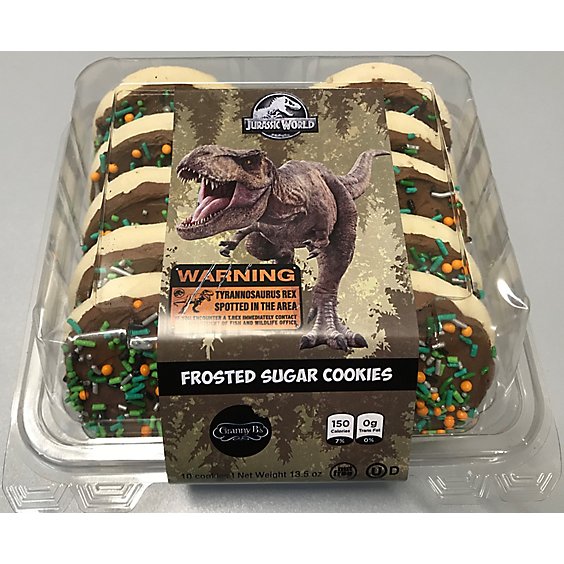 Jurassic World Frosted Sugar Cookies 10 Count - 13.5 OZ