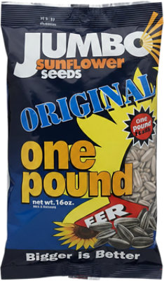 Jumbo Sunflower Seeds Original - 16 OZ - Image 1