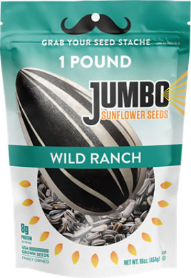 Jumbo Sunflower Seeds Wild Ranch - 16 OZ - Image 1