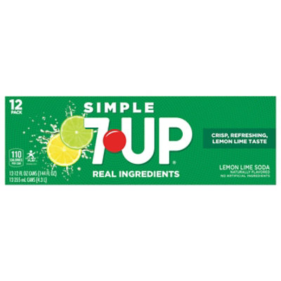 7-UP Lemon Lime Soda Cans - 12-12 Fl. Oz. - Image 1