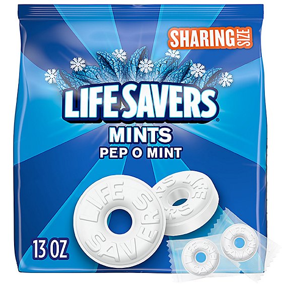 Life Savers Sharing Size Pep-O-Mint Breath Mints Hard Candy - 13 Oz
