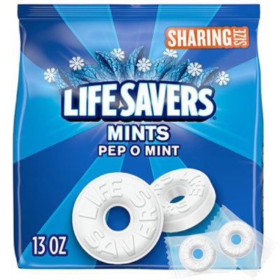 Life Savers Sharing Size Pep-O-Mint Breath Mints Hard Candy - 13 Oz