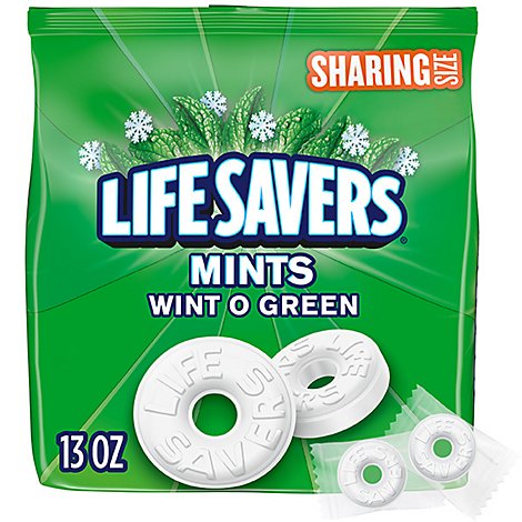 Life Savers Sharing Size Wint-O-Green Breath Mints Hard Candy - 13 Oz