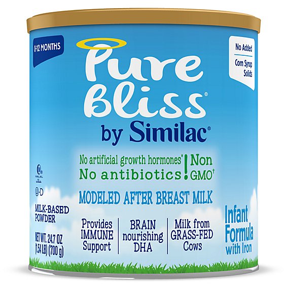 Similac Pure Bliss Modeled After Breast Milk Non GMO Infant Formula - 24.7 Oz