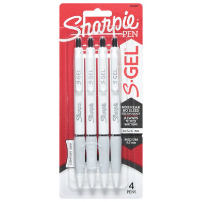 Sharpie White S-gel Fashion Pen Black - 4 Count - Image 4